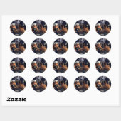 Een bericht uit Amerika Ronde Sticker (Vel)