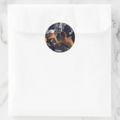 Een bericht uit Amerika Ronde Sticker (Tas)