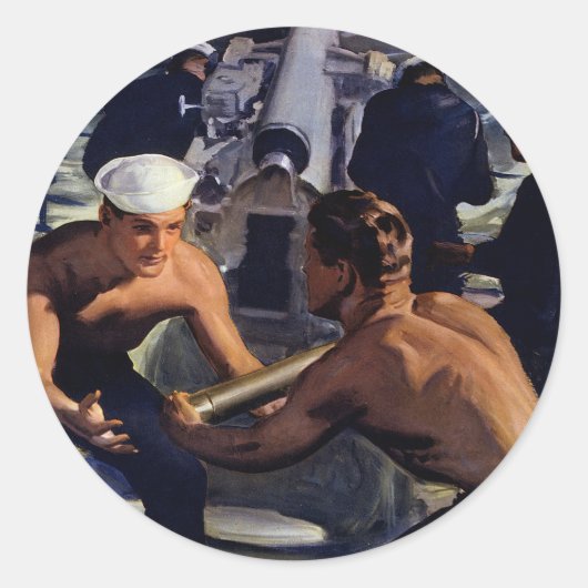 Een bericht uit Amerika Ronde Sticker (Voorkant)