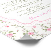 Een bericht van de Bump Love Shack Baby shower Poster (Hoek)