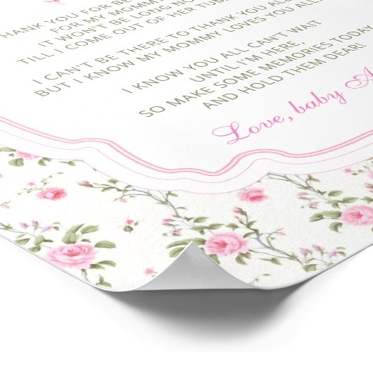 Een bericht van de Bump Love Shack Baby shower Poster (Hoek)