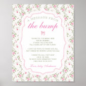 Een bericht van de Bump Love Shack Baby shower Poster (Voorkant)