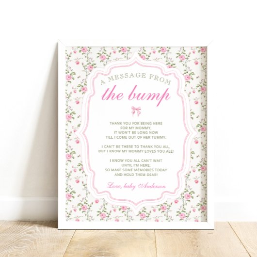 Een bericht van de Bump Love Shack Baby shower Poster