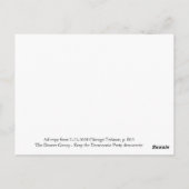 Een bericht van de Groep van Denver aan Chicago Briefkaart (Achterkant)