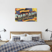 Een bericht van de hoge staat van de Mile Canvas Afdruk (Insitu (Slaapkamer))