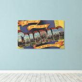 Een bericht van de hoge staat van de Mile Canvas Afdruk (Insitu (Houten vloer))