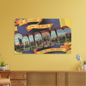 Een bericht van de hoge staat van de Mile Canvas Afdruk (Insitu (Woonkamer))