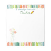 Een bericht van de leerling-notitiepad notitieblok (Voorkant)