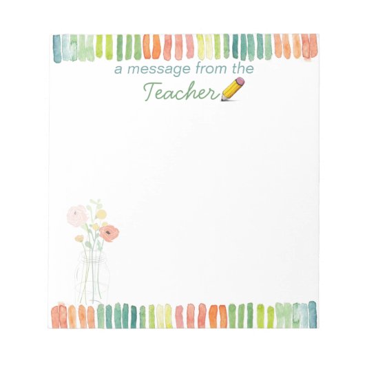 Een bericht van de leerling-notitiepad notitieblok (Voorkant)