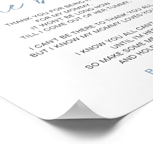 Een bericht van de pomp - Twinkle Little Star Boy Poster (Hoek)