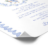 Een bericht van het Bump Peter Rabbit Baby shower Poster (Hoek)