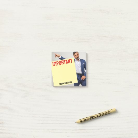 Een bericht van je baas post-it® notes (Op bureau)