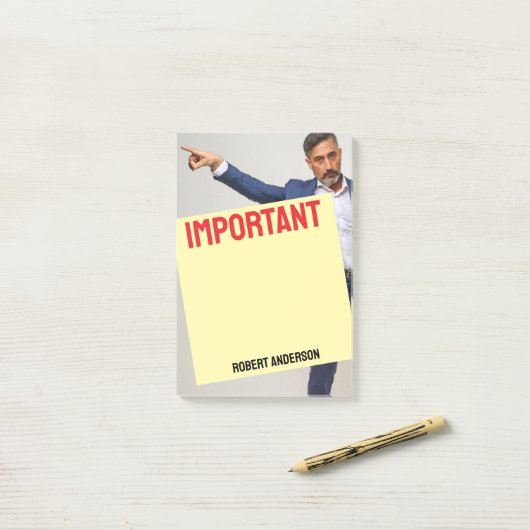 Een bericht van je baas post-it® notes (Op bureau)