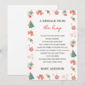 Een bericht van The Bump Kerst Baby Shower Feestdagenkaart (Voorkant / Achterkant)