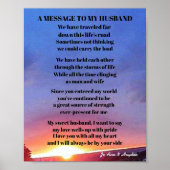 EEN BERICHT VOOR MIJN HUSBAND POSTER (Voorkant)