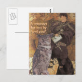 Een bericht voor u door "uilpost " briefkaart (Voorkant / Achterkant)