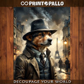 Een Berner Berghond als detective in Parijs Tissuepapier