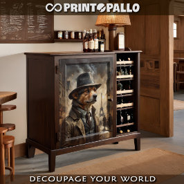 Een Berner Berghond als detective in Parijs Tissuepapier