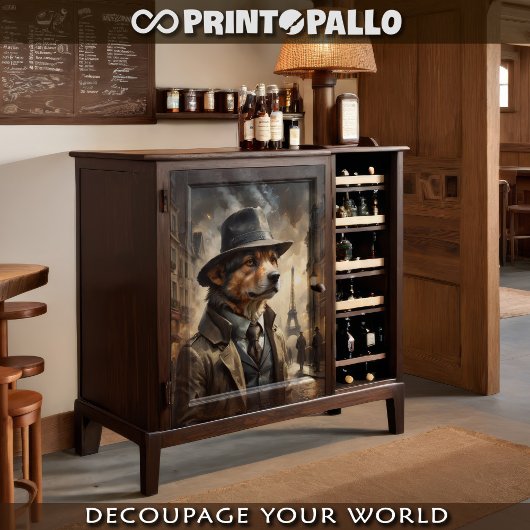 Een Berner Berghond als detective in Parijs Tissuepapier