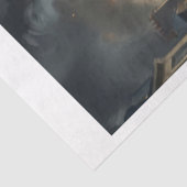 Een Berner Berghond als detective in Parijs Tissuepapier (Detail)