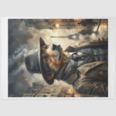 Een Berner Berghond als detective in Parijs Tissuepapier (Voorkant)