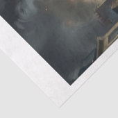 Een Bernese Mountain-hond als detective in Parijs Tissuepapier (Detail)