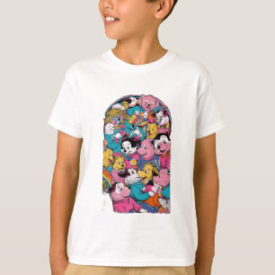 Een beroemde scène nagemaakt, maar met dieren t-shirt