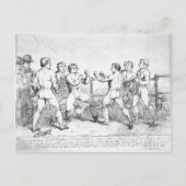 Een beroemde strijd tussen R.Humphreys en D. Briefkaart (Voorkant)