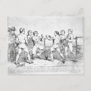 Een beroemde strijd tussen R.Humphreys en D. Briefkaart