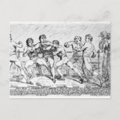 Een beroemde strijd tussen R.Humphreys en D. Briefkaart (Voorkant)