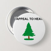 Een beroep op de hemelvlag ronde button 7,6 cm (Voorkant /achterkant)