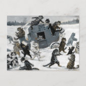 Een beroving door Louis William Wain Briefkaart (Voorkant)