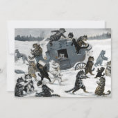 Een beroving door Louis William Wain Feestdagenkaart (Voorkant)