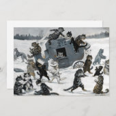 Een beroving door Louis William Wain Feestdagenkaart (Voorkant / Achterkant)