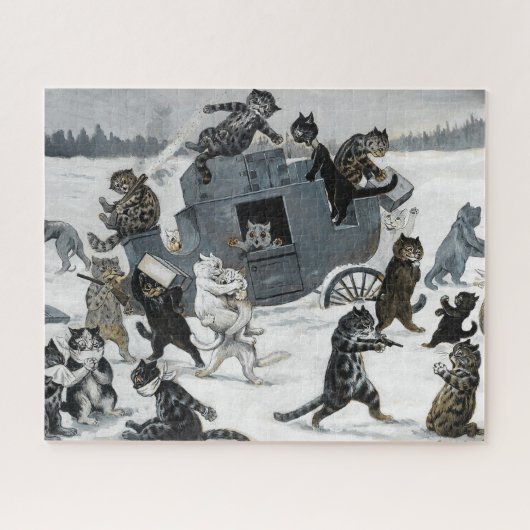 Een beroving door Louis William Wain Legpuzzel (Horizontaal)