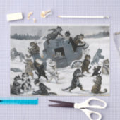 Een beroving door Louis William Wain Tissuepapier (Craft)