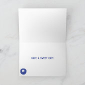 Een Berry Good Birthday Blueberries Kaart (Binnen)