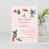 Een Berry Special Blush Baby shower Kaart (Staand voorkant)