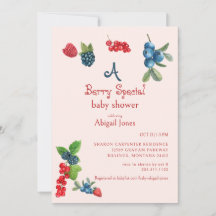 Een Berry Special Blush Baby shower
