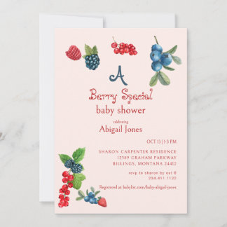 Een Berry Special Blush Baby shower Kaart