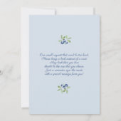 Een Berry Sweet Baby Blueberry Baby shower Invitat Kaart (Achterkant)