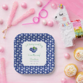 Een Berry Sweet Baby Boy Douche Blueberry Papieren Bordje (Feest)