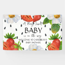Een Berry Sweet Baby is onderweg Baby shower Sign