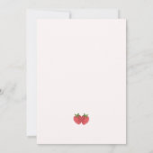 Een Berry Sweet Baby is onderweg naar het Baby sho Kaart (Achterkant)