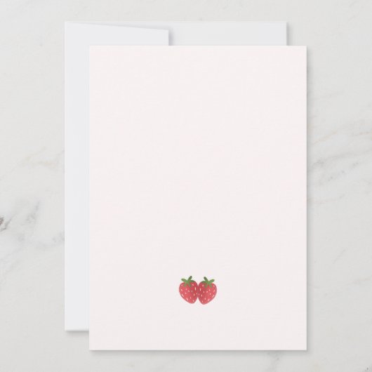 Een Berry Sweet Baby is onderweg naar het Baby sho Kaart (Achterkant)