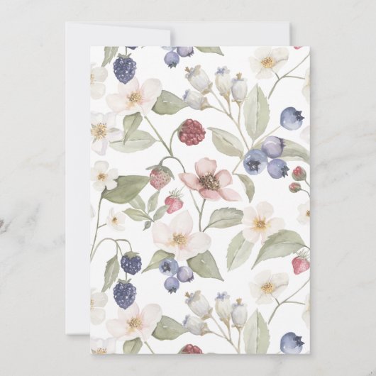 Een Berry Sweet Baby Meisje is op de Weg Wild Berr Kaart (Achterkant)