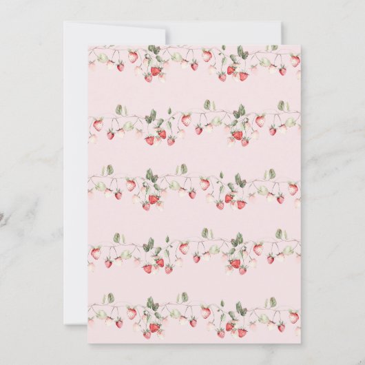 Een Berry Sweet Baby Pink Bow Girl Baby shower Kaart (Achterkant)