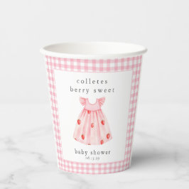 Een Berry Sweet Baby shower Aardbei Papieren Bekers