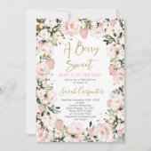 Een Berry Sweet Baby shower meisje Kaart (Voorkant)