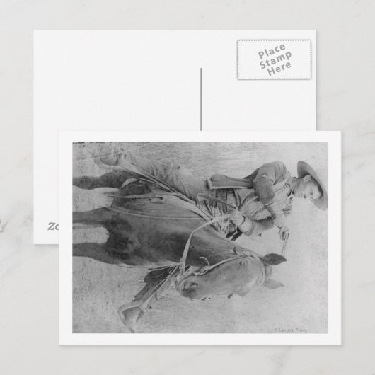 Een beruchte treinreiziger zal "Dixon"-Roberts Briefkaart (Voorkant / Achterkant)